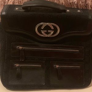 Briefcase style handbag